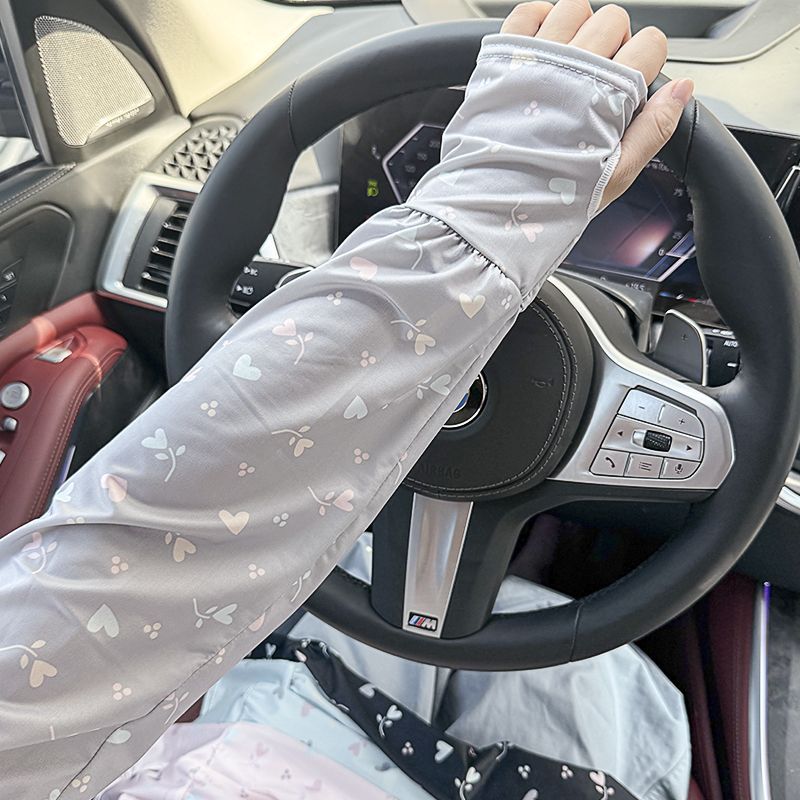 宽松版防晒袖套女士夏季新款户外骑车防紫外线冰丝冰袖护臂套袖子