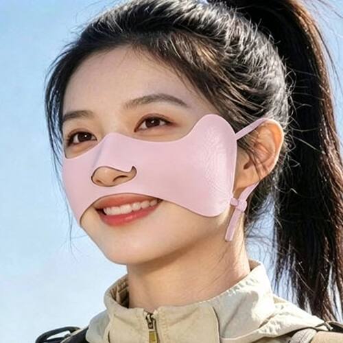 冰丝防晒口罩户外骑行车面罩女夏季轻薄透气防紫外线3D立体护眼角