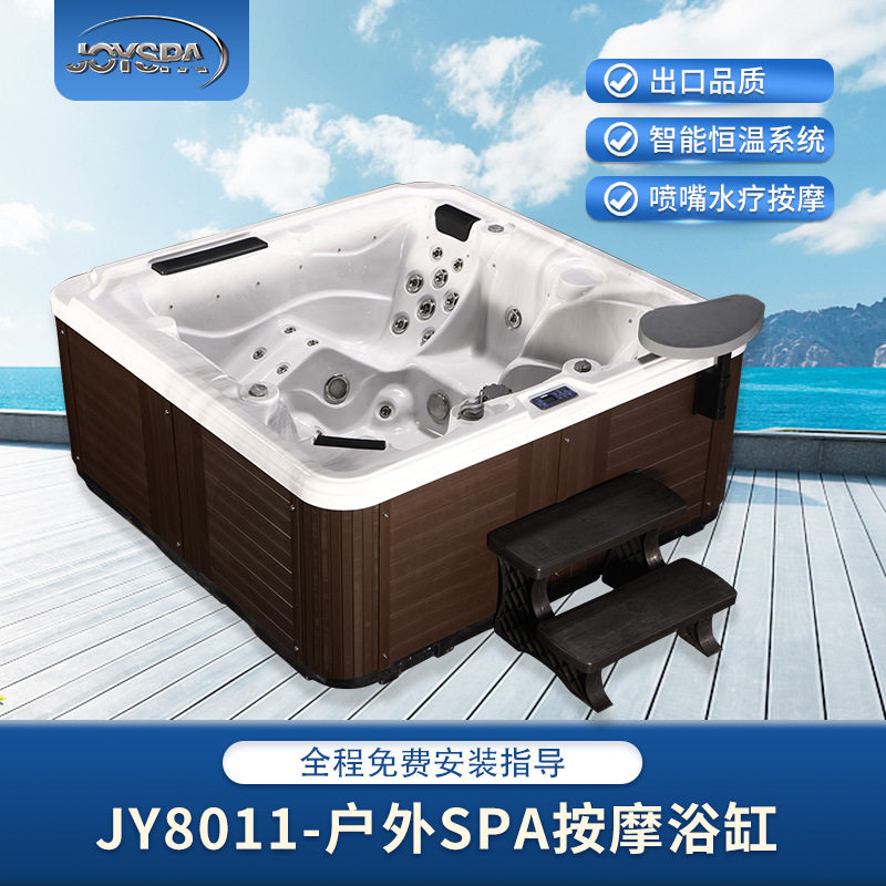 清远厂家亚克力嵌入式智能按摩浴缸民宿酒店家用按摩泡澡SPA浴缸