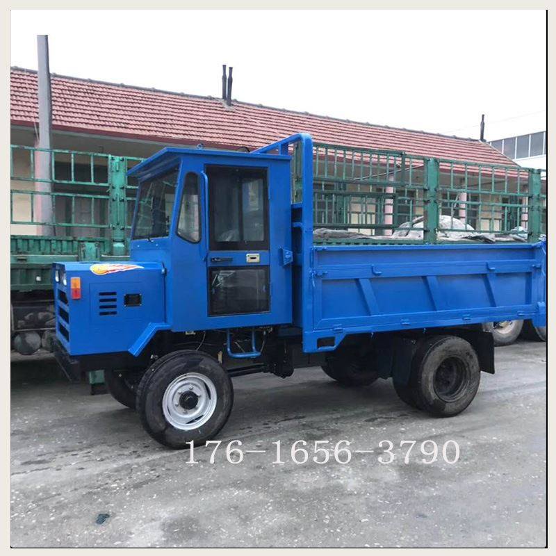 小型农用四不像车 矿用四驱柴油四轮车 工程水田自卸翻斗车