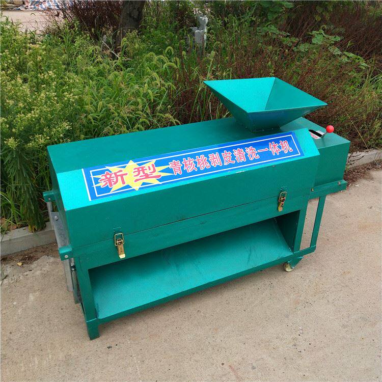 全自动青核桃脱壳机 家用小型硬核桃去壳机 青皮核桃脱壳清洗机