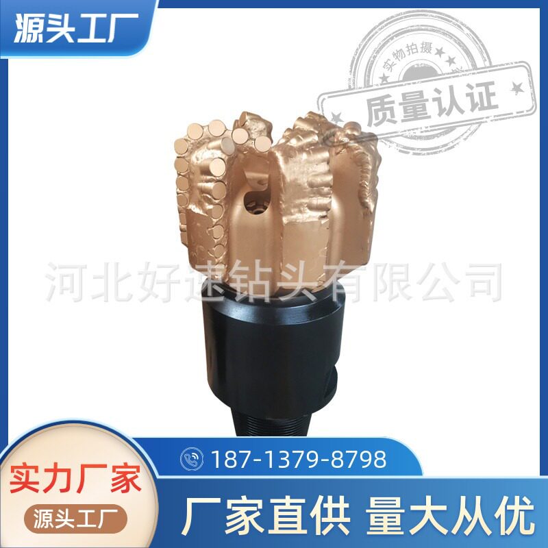 六刀翼双排齿金刚石复合片钻头 9 1/2英寸241mm石油钻采机械设备
