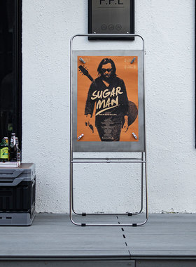 展架立式落地式易拉宝海报展示架广告牌展示牌kt板支架门型架子