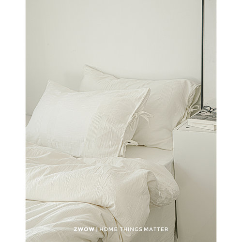 简约四件套全棉侘寂无染绑带