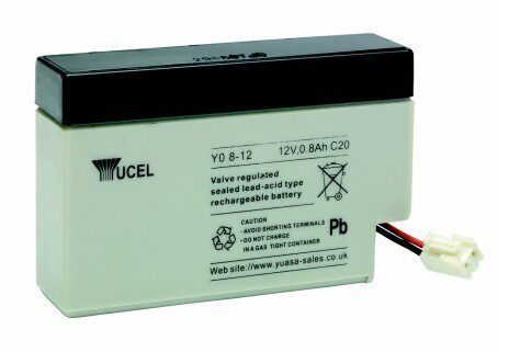 现货YUCEL Y0.8-12 12V0.8AH通信设备/应急电源/医疗设备用蓄电池