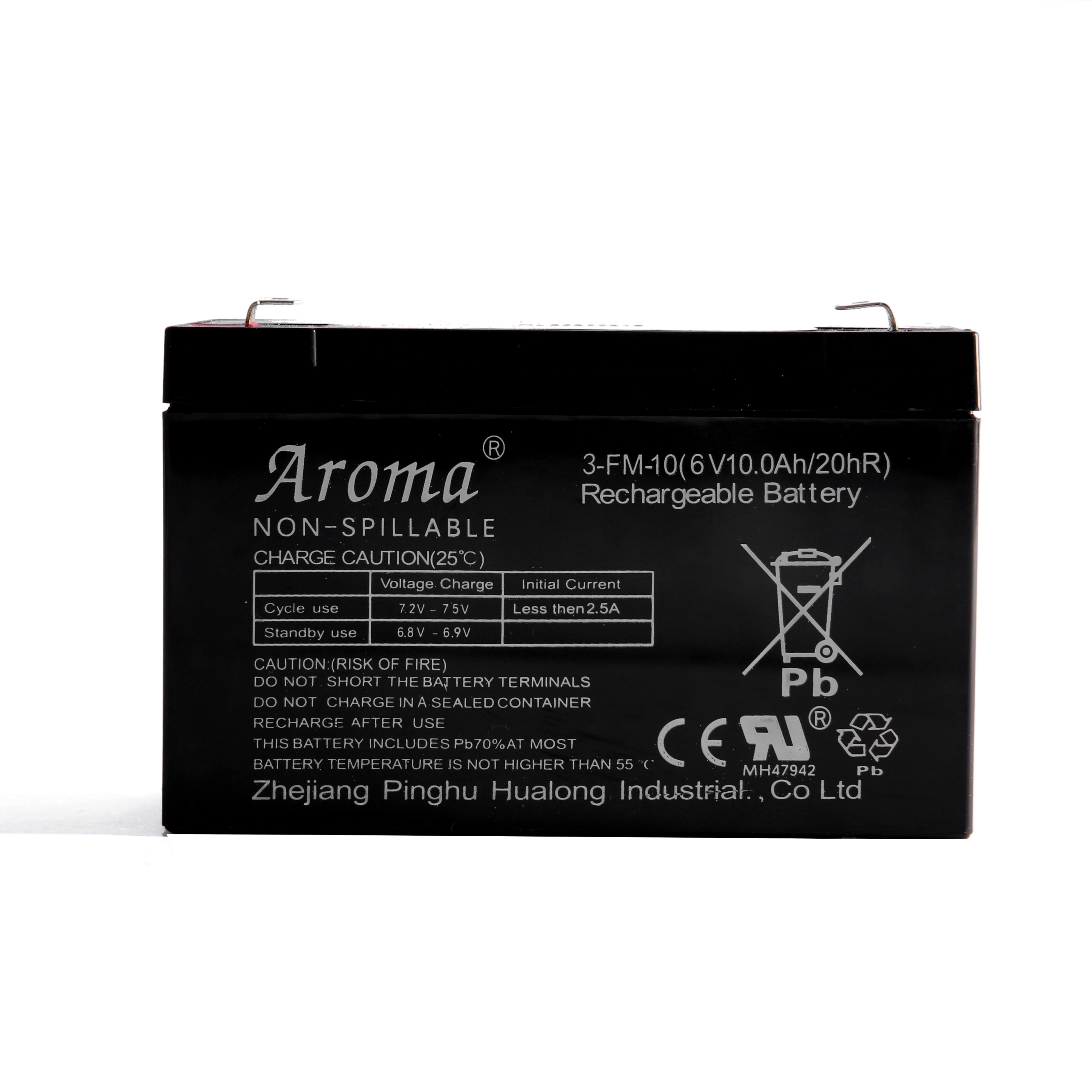 华龙奥皇Aroma 3FM10（6v10ah/20HR)宝宝儿童电动童车蓄电池电瓶