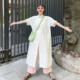 新款 日系松弛感叠穿衬衫 连衣裙女夏季 宽松显瘦慵懒风中长裙小个子