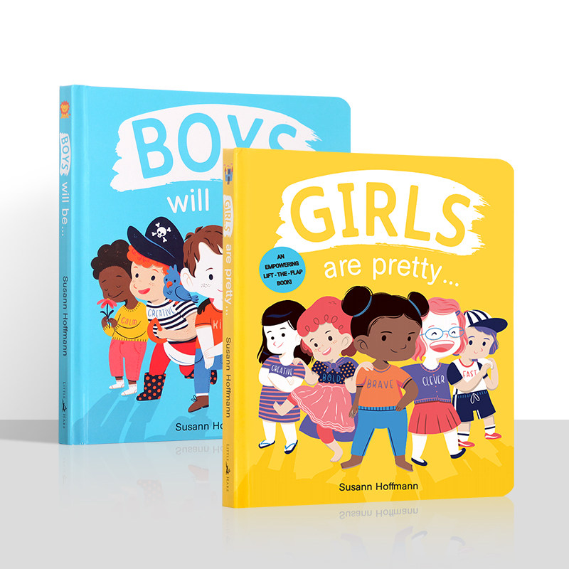 盖世童书 了不起的男孩女孩2本boys will be/girls are pretty幼儿童