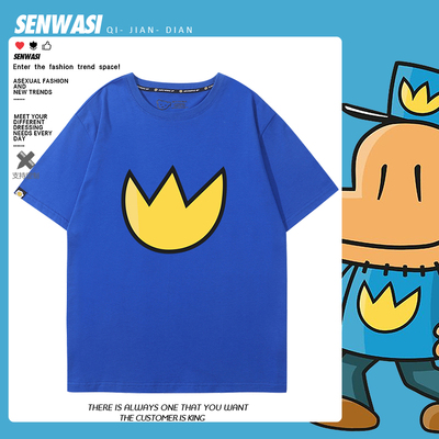 DOGMAN神探狗狗周边短袖男女儿童夏季纯棉可爱休闲百搭T恤衣服潮