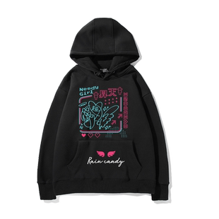 Steam电玩游戏主播女孩重度依赖cos糖糖超天酱周边连帽卫衣上衣服