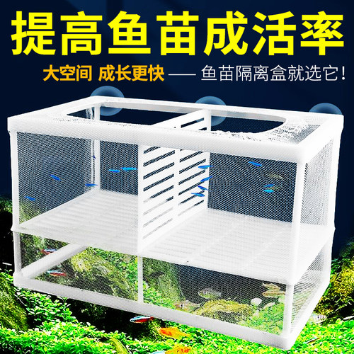 鱼缸隔离网孔雀鱼繁殖盒
