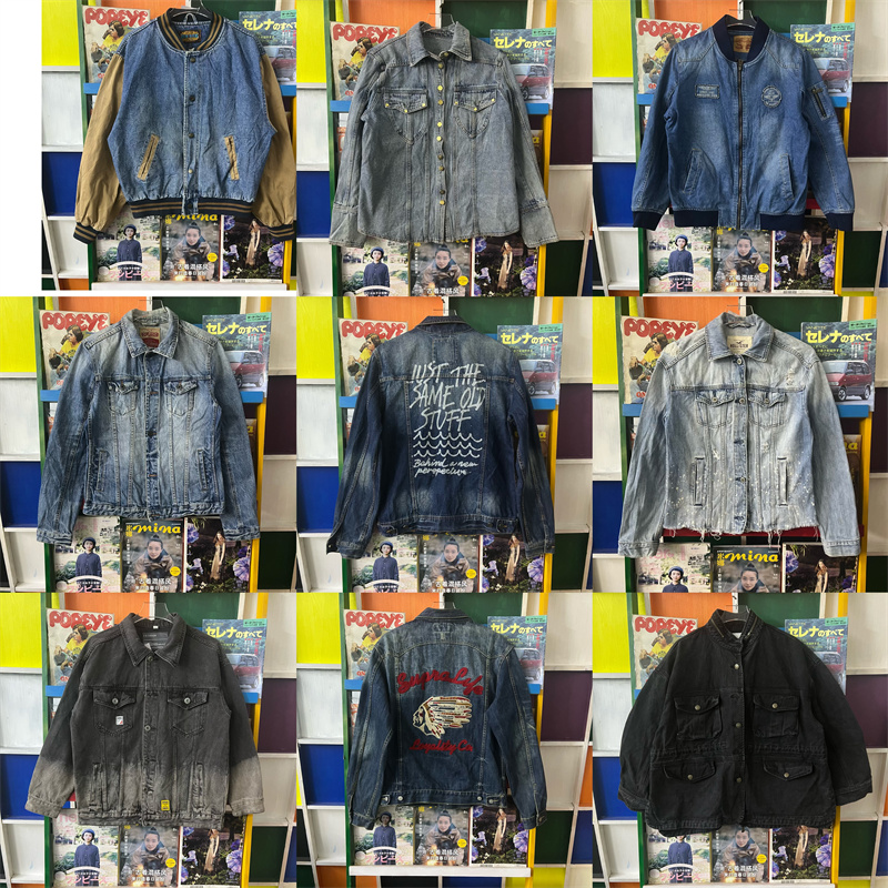 vintage古着牛仔外套工装港风