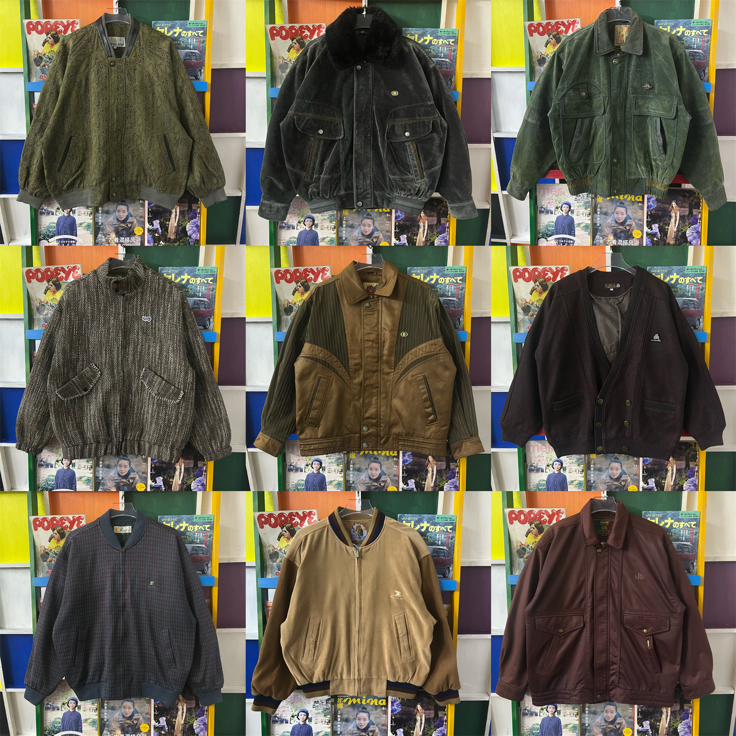 vintage古着外套港风夹克