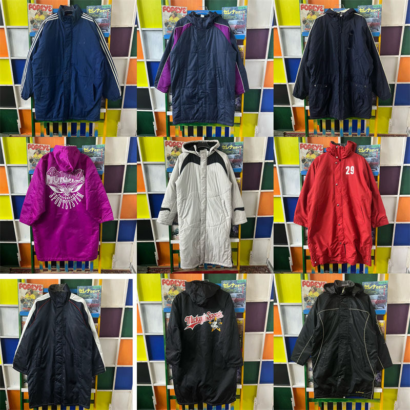 vintage古着厚外套长运动服日系夹克复古00S男女棒球服棉服C1