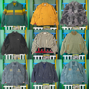 vintage古着外套工装 夹克复古阿美咔叽棒球服JK0825 港风日系美式