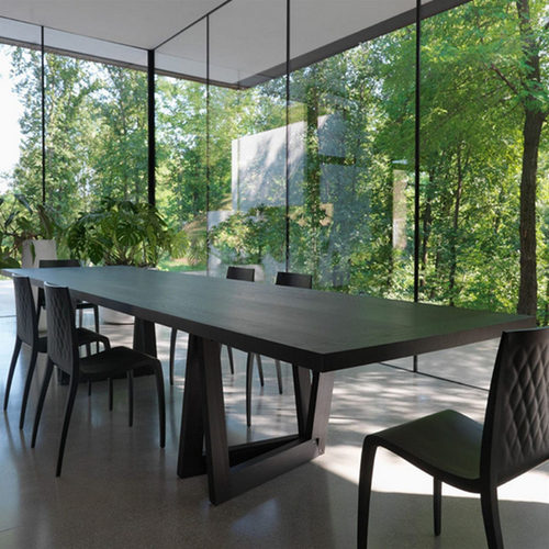 现代简约实木会议桌大板桌办公桌