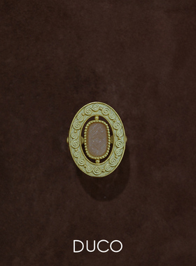 Amorflora系列椭圆形S纹理戒指