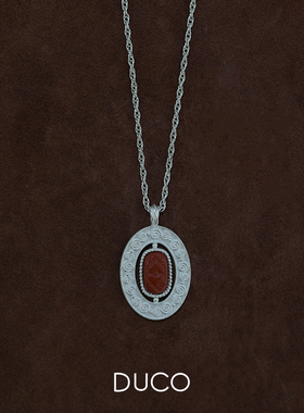 Amorflora系列藤蔓椭圆形项链