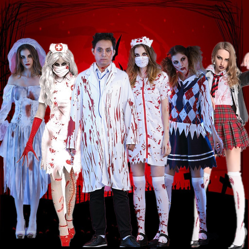 万圣节服装丧尸鬼新娘血腥护士