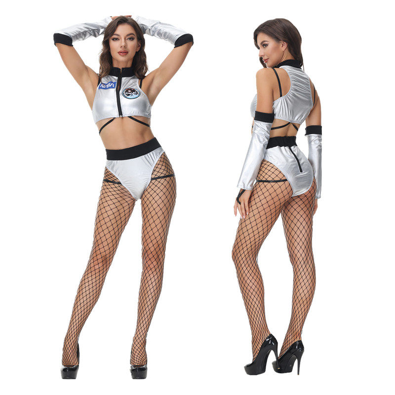 万圣节赛车女郎车模机车服酒吧夜店DJ打歌服性感女王舞台演出服女