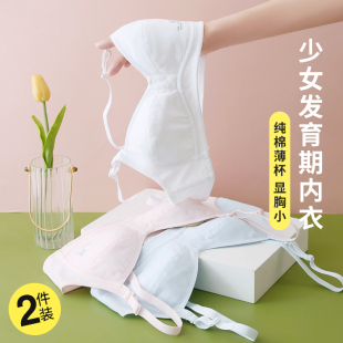 内衣女学生高中少女17岁青春发育期初中生15文胸中学生薄款 夏