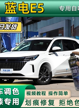 蓝电E5专用自喷漆防锈金属漆星云白补漆笔汽车划痕修复黑色灰色