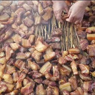 湖南特产道县鲊肉道州榨肉烟熏猪肉肉扎肉柴火腊肉年货下饭菜