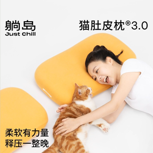 躺岛猫肚皮枕3记忆棉枕头芯一对护颈椎助睡眠成人家用情侣双人枕