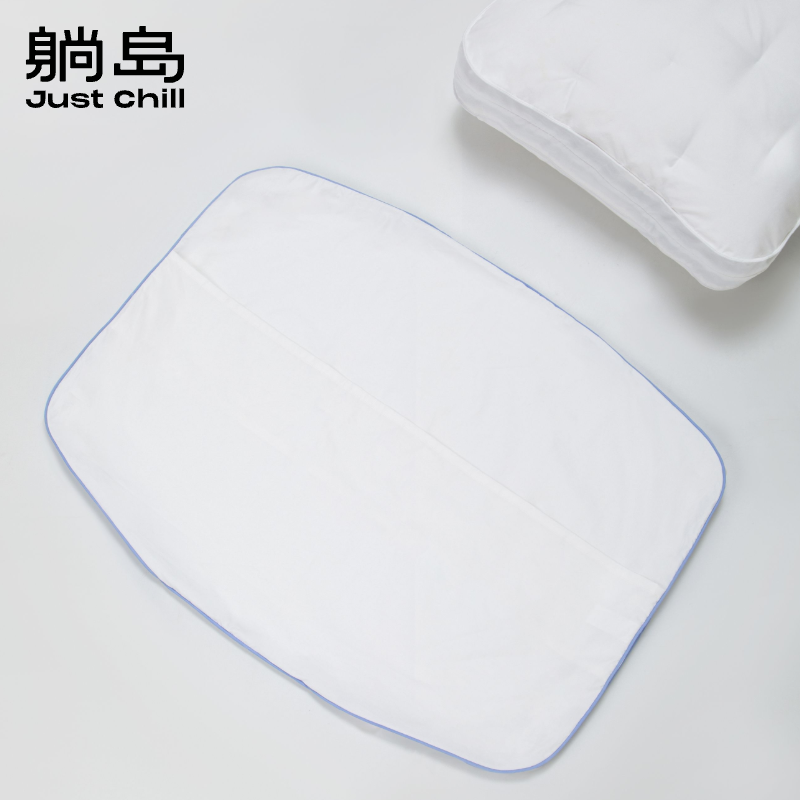 躺岛长绒棉亲肤羽绒枕枕套