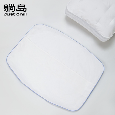 躺岛长绒棉亲肤羽绒枕枕套