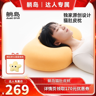 【达人直播间】躺岛猫肚皮枕记忆棉枕头分区侧睡枕TD