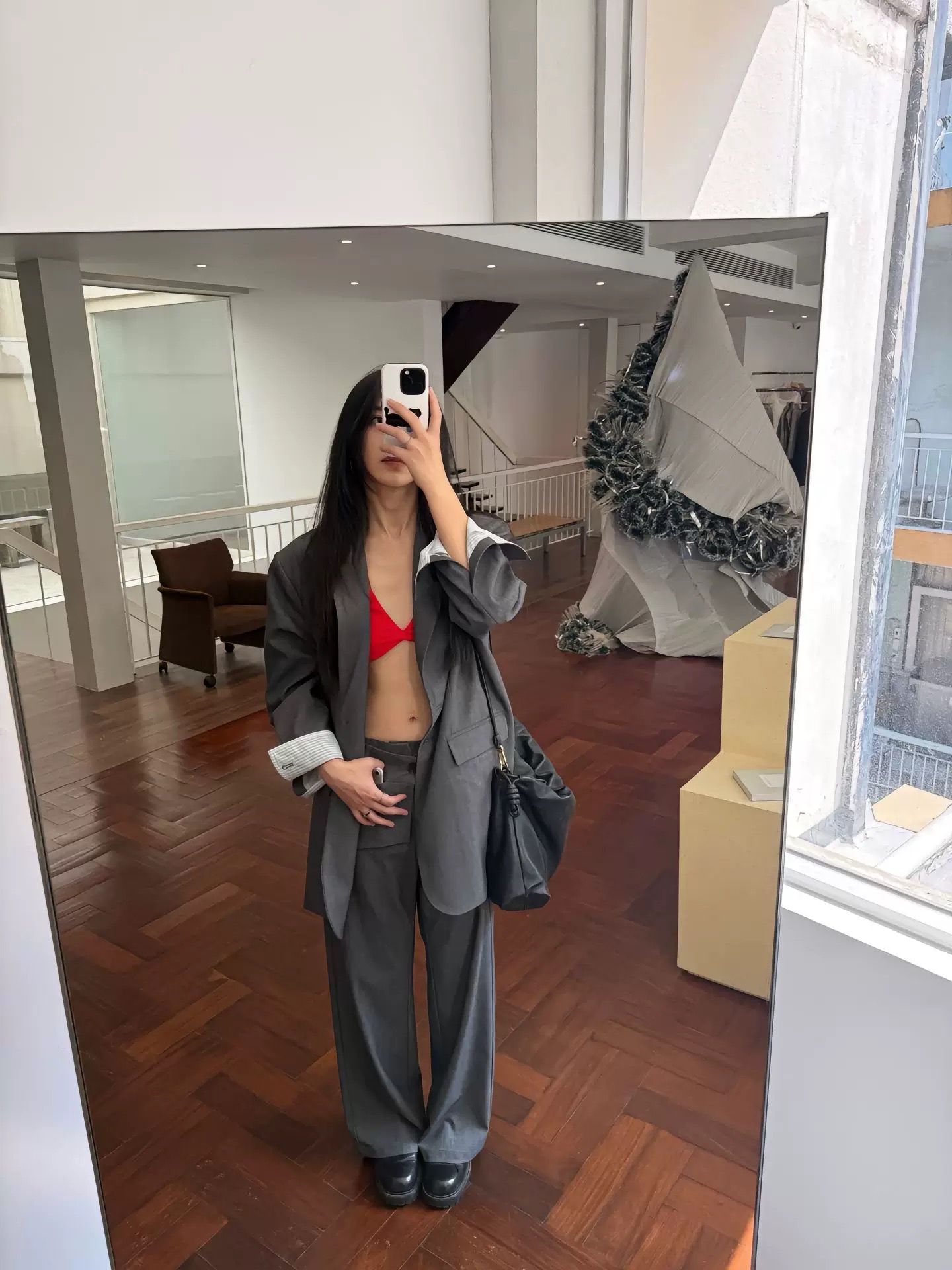 INchooseu笑笑家阔腿裤长裤