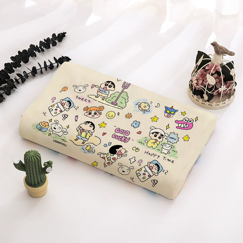 卡通儿童蜡笔小新乳胶枕套床上用品牛奶绒透气抗菌橡胶枕专用枕套,床上用品,枕套,淘宝优惠券,粉丝福利购,淘宝优惠卷