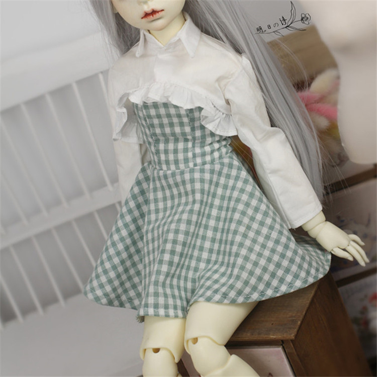 格子森女系bjd娃娃包邮