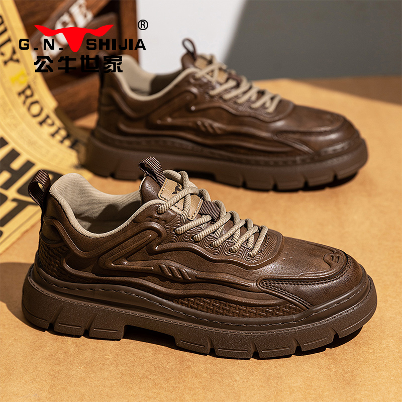 【张若昀推荐】公牛世家男鞋正品