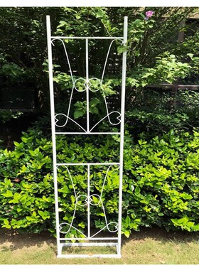 铁艺庭院栅栏月季花墙篱笆网爬藤架围栏网格蔷薇花铁线莲攀爬花架