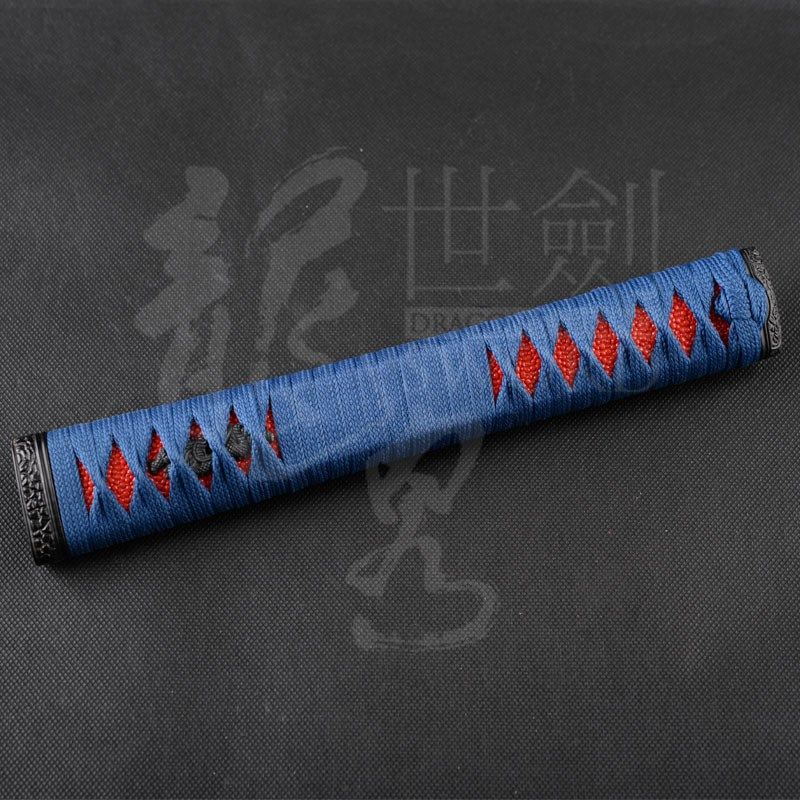 世剑 17年新款 假鱼皮 合金柄帽目贯 丝绳 26cm手柄 日本打刀通用