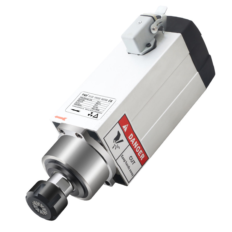 振宇数控主轴电机2.2kw方形风冷电主轴ER25雕刻机配件雕刻动力头