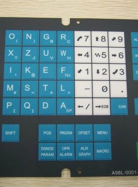 防油FANUC发拉科操作面板按键膜,机床薄膜开关A98-0001-0568#M#T