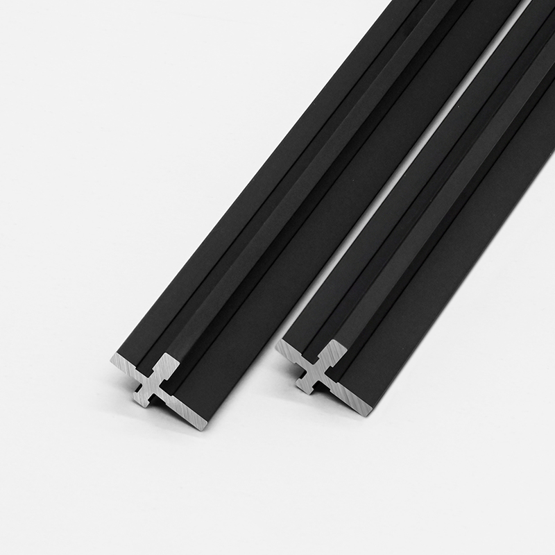 铝合金十字拼接装饰条内凹线金属墙板线条分隔线条木饰面工字腰线