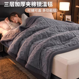 德国品质毛毯2025新款加厚拉舍尔披肩沙发盖毯办公室午睡毯珊瑚绒