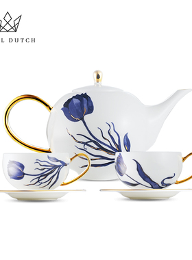 RoyalDutch皇家荷兰花源梦境骨瓷咖啡杯碟套装下午茶高档精致礼物