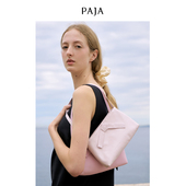 PAJA浆果系列双宫丝桑蚕丝手工质感蝴蝶结腋下方包