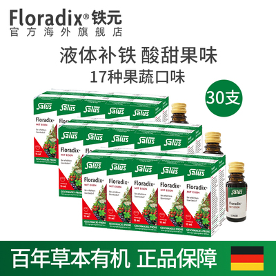 Floradix铁元 德国铁元补铁铁剂迷你便携铁元15ml*30支