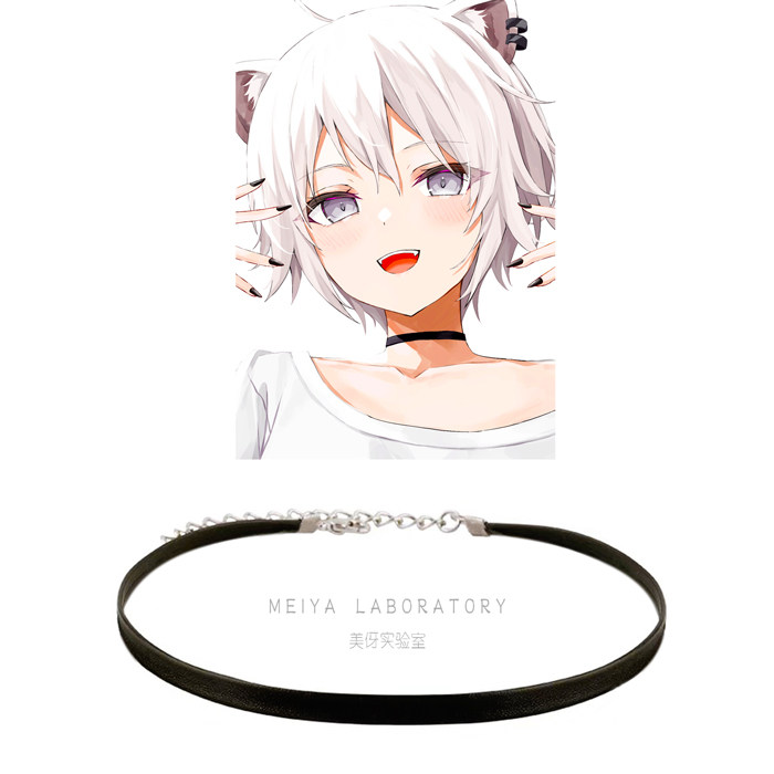 简约个性原宿choker皮质颈链女
