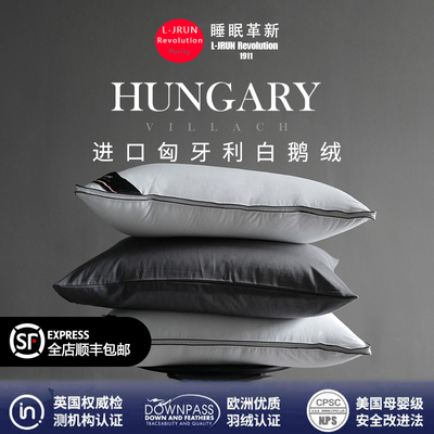95白鹅绒枕头羽绒枕护颈椎助眠
