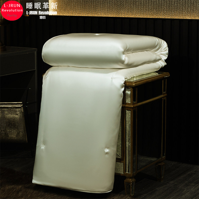 全真丝蚕丝被芯100%桑蚕丝冬被高档定制丝绸纯色被子母被加厚保暖