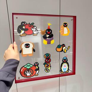 亚克力相框拼豆diy摆台空框创意展示框高级感透明相片框裱画摆件