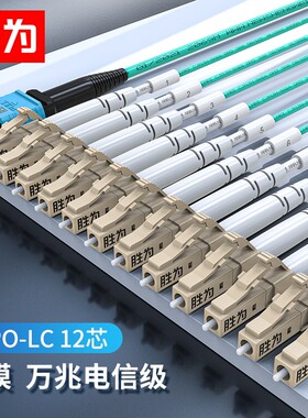 胜为 光纤跳线MPO-LC 8芯/12芯  网线多模OM4万兆40G光模块集束光纤 FMPL-1203  可定制