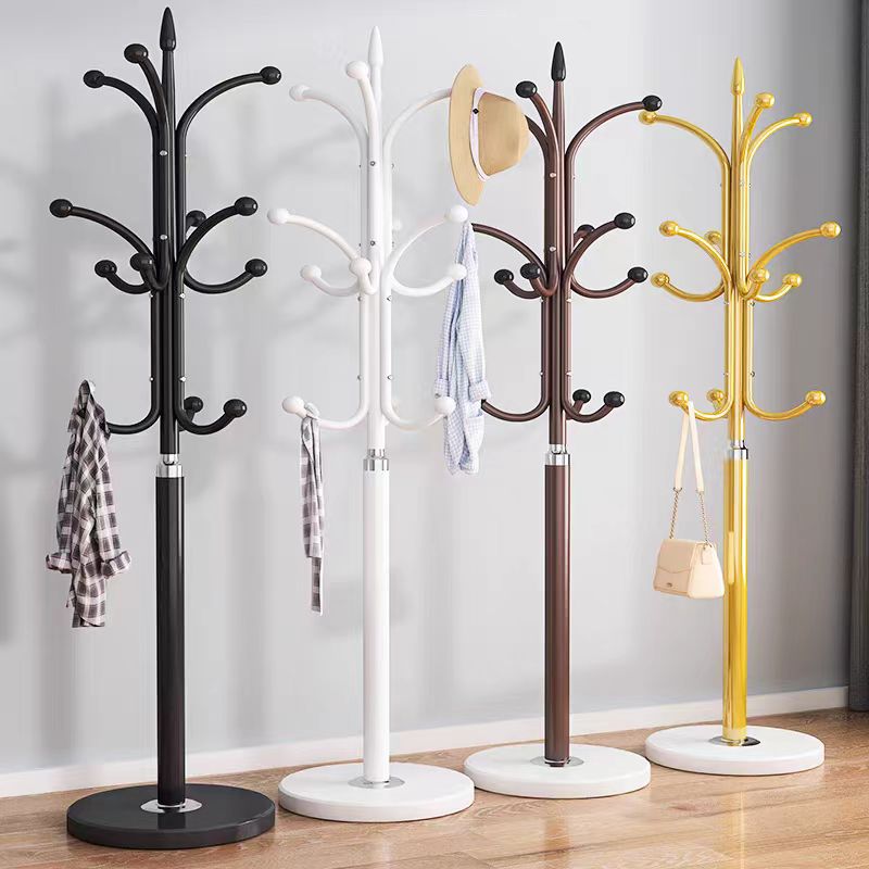 简约衣帽架落地卧室衣架立式铁艺衣服架子家用客厅包架现代挂衣架